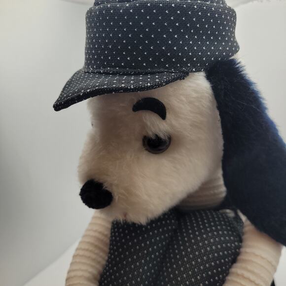 Vintage Knee Hugger Dog Plush 25" Stuffed Beagle Toy Overalls Jerry Elsner Style - Picture 7 of 11